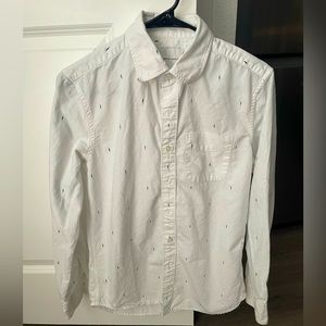 American Eagle Men’s White button down - XS